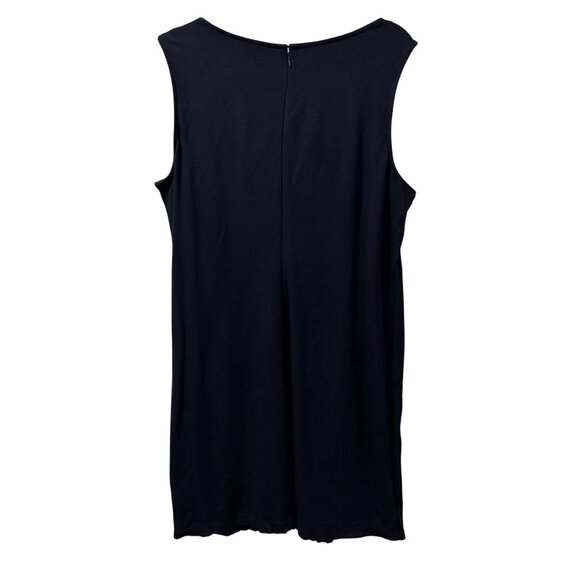 Chicos Sleeveless Navy Blue Dress Size XL Lace Front Design Dress - Picture 10 of 10